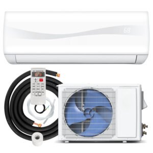 9000_BTU_Wall_Mount_Split_Air_Conditioner_and_Heater_with_Remote_Control_White-1 9000 BTU 17 SEER2 208-230V Ductless Mini Split Air Conditioner and Heater