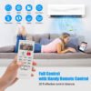 9000_BTU_Wall_Mount_Split_Air_Conditioner_and_Heater_with_Remote_Control_White-8 9000 BTU 17 SEER2 208-230V Ductless Mini Split Air Conditioner and Heater
