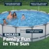 91uuBwm-llL Steel Pro MAX 20 Foot x 52 Inch Round Above Ground Swimming Pool Set Outdoor Metal Frame Family Pool with Filter Pump