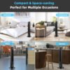 9_532_10 40 Inch Tower Fan with Remote 75˚ Oscillating Fan with 3 Wind Modes and 4 Wind Speeds