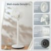 9_534_6 9 Inch Portable Oscillating Pedestal Floor Fan with Adjustable Heights and Speeds