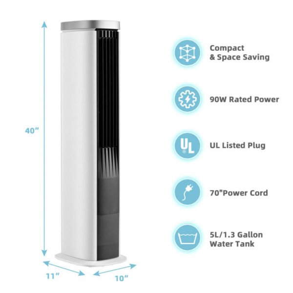 9_542_4 3-In-1 Portable Evaporative Air Cooler with Timer