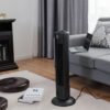 Black_35W_28_Inch_Quiet_Bladeless_Oscillating_Tower_Fan-2 35W 28 Inch Quiet Bladeless Oscillating Tower Fan