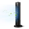 Black_35W_28_Inch_Quiet_Bladeless_Oscillating_Tower_Fan-4 35W 28 Inch Quiet Bladeless Oscillating Tower Fan