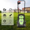 13.5-Inch Electric Corded Lawn Mower 12-Amp with Adjustable Height and Grass Collector
