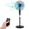 ep24830001 16 Inches Adjustable Height Fan with Quiet Oscillating Stand for Home and Office