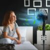 ep24830002 16 Inches Adjustable Height Fan with Quiet Oscillating Stand for Home and Office