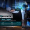 ep24830006 16 Inches Adjustable Height Fan with Quiet Oscillating Stand for Home and Office