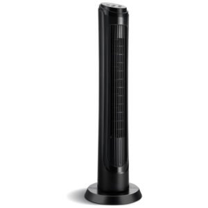es10086us-bk__1_36b5e572-6235-4c03-8a65-cf4cbdf2dcd9 40 Inch Tower Fan with Remote 75˚ Oscillating Fan with 3 Wind Modes and 4 Wind Speeds