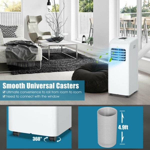 ia_100000000862 8000 BTU Portable Air Conditioner with Dehumidifier Function