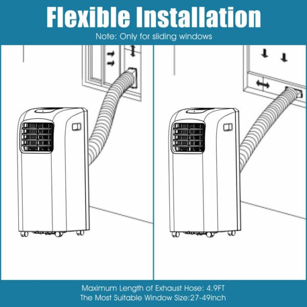 ia_100000000904 8000 BTU Portable Air Conditioner with Dehumidifier Function