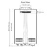 NHW700-199AE - Non-Condensing Tankless Water Heater - Outdoor, 199,000 BTU