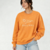 thehalltreeboutiquepella-4 Pella Iowa Embroidered Orange Crewneck Sweatshirt for Women Oversized Casual Pullover
